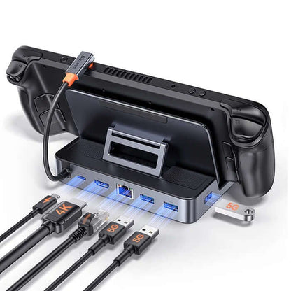 Baseus GamerX 6 Ports USB-C Steam Deck Docking Station Executive Gifts Singapore