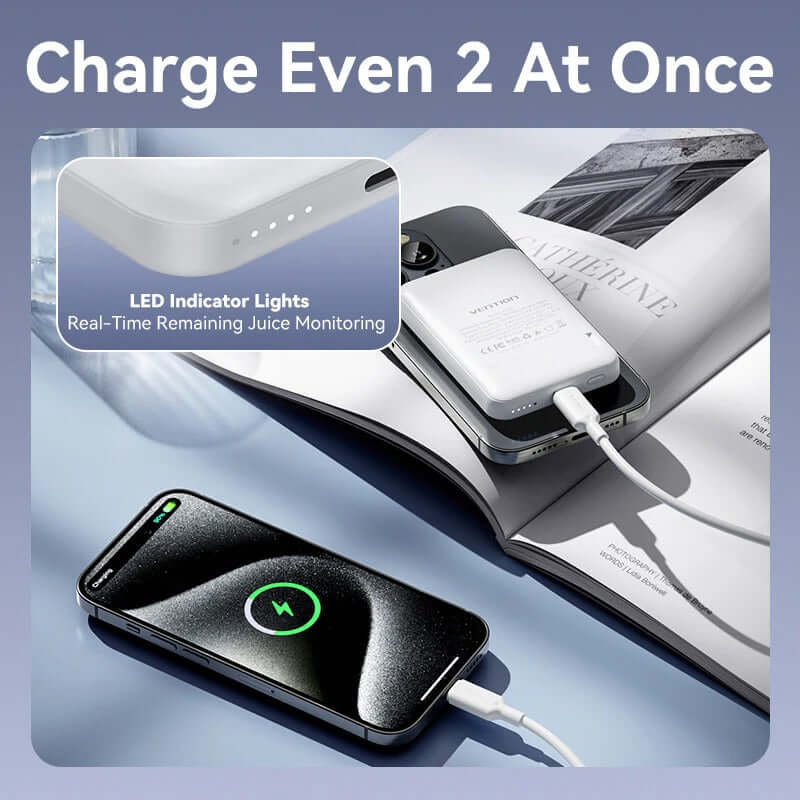 Vention 5000mAh Magnetic Wireless Power Bank 20W Executive Corporate Gifts Singapore