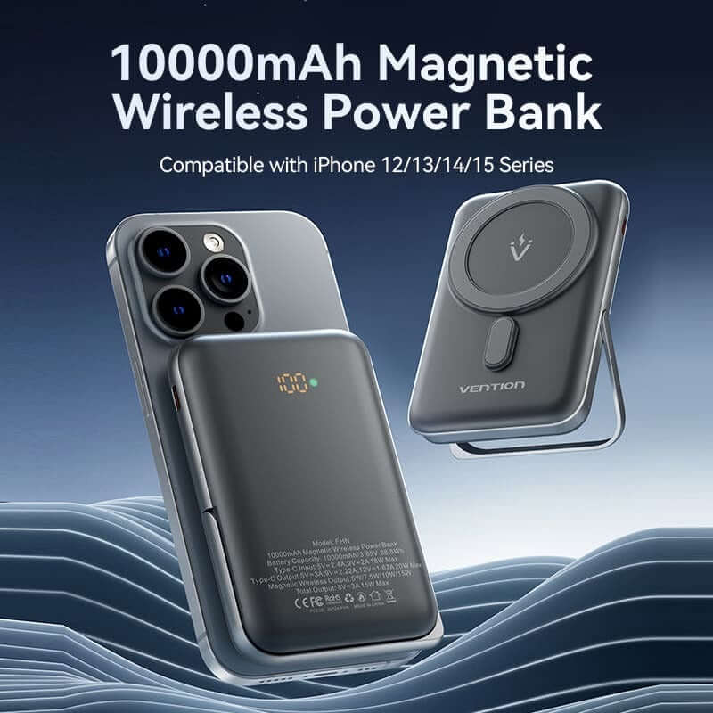 Vention 10000mAh Magnetic Wireless Power Bank 20W Executive Corporate Gifts Singapore