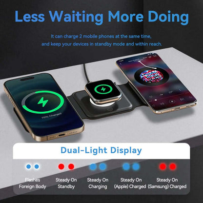 Vention 3-in-1 Wireless Charging Pad with MagSafe and LED Night Light Executive Corporate Gifts Singapore