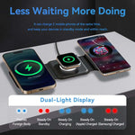 Vention 3-in-1 Wireless Charging Pad with MagSafe and LED Night Light