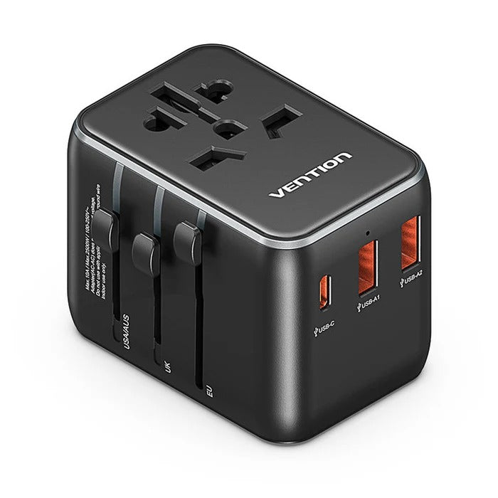 Vention 3-Port USB Universal Travel Adapter Executive Corporate Gifts Singapore