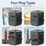 Vention 3-Port USB  Universal Travel Adapter