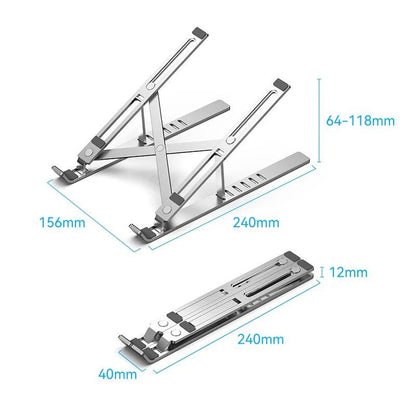 Vention Foldable Laptop Stand Silver Aluminum Alloy Type Executive Gifts Singapore