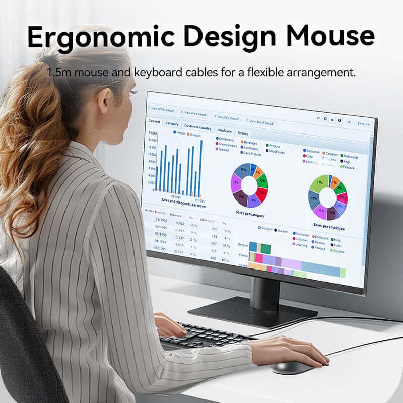 Vention Wired Keyboard and Mouse Set Executive Corporate Gifts Singapore