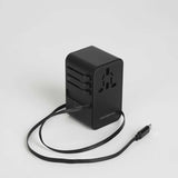 Crossing World Travel Adaptor 70W with 2 X USB-A + 2 X USB-C with Built-In Type C Cable Executive Gifts Singapore