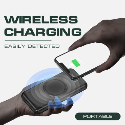 Wireless Powerbank with 4 Built-in Cables and Digital Display Corporate Gifts Singapore