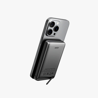 Aukey PB-MS05 MagFusion 6700mAh Qi2 Magnetic Wireless Charging Power Bank Corporate Gifts Singapore