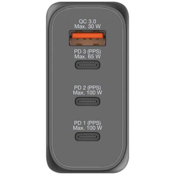 Verbatim 4 Port 100W PD 3.0 & QC 3.0 GaN Travel Charger Corporate Gifts Singapore