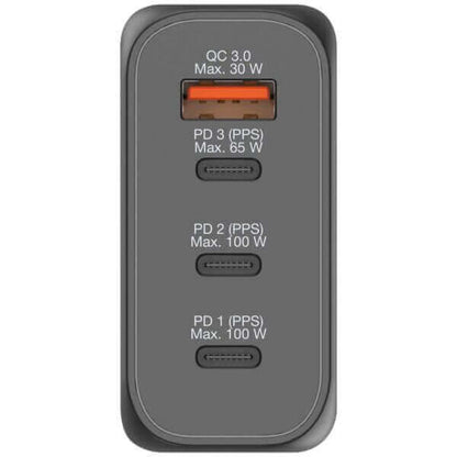 Verbatim 4 Port 100W PD 3.0 & QC 3.0 GaN Travel Charger Corporate Gifts Singapore