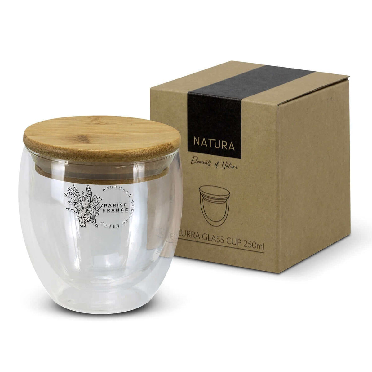 NATURA Azzurra Glass Cup - 250ml Corporate Gifts Singapore