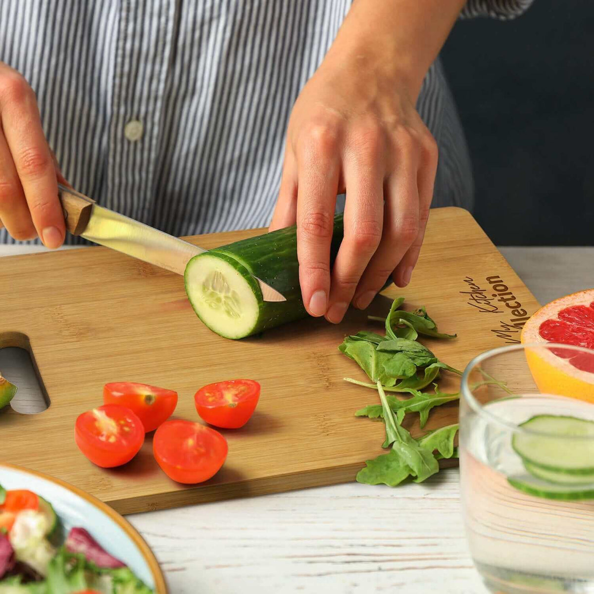 NATURA Bamboo Rectangle Chopping Board Corporate Gifts Singapore