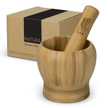 NATURA Bamboo Mortar and Pestle Corporate Gifts Singapore