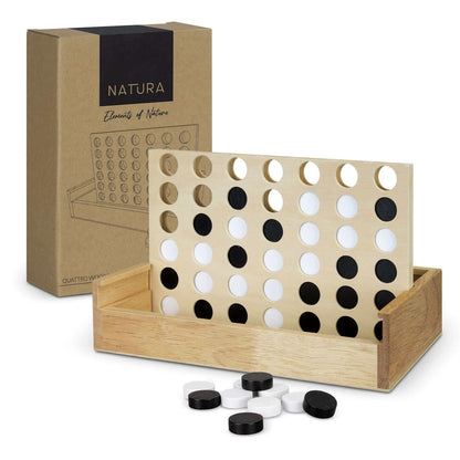 NATURA Quattro Wooden Four-in-a-Row Game Corporate Gifts Singapore