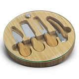 NATURA Glass & Bamboo Cheese Board Corporate Gifts Singapore
