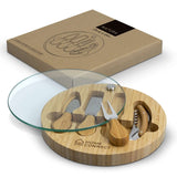 NATURA Glass & Bamboo Cheese Board Corporate Gifts Singapore