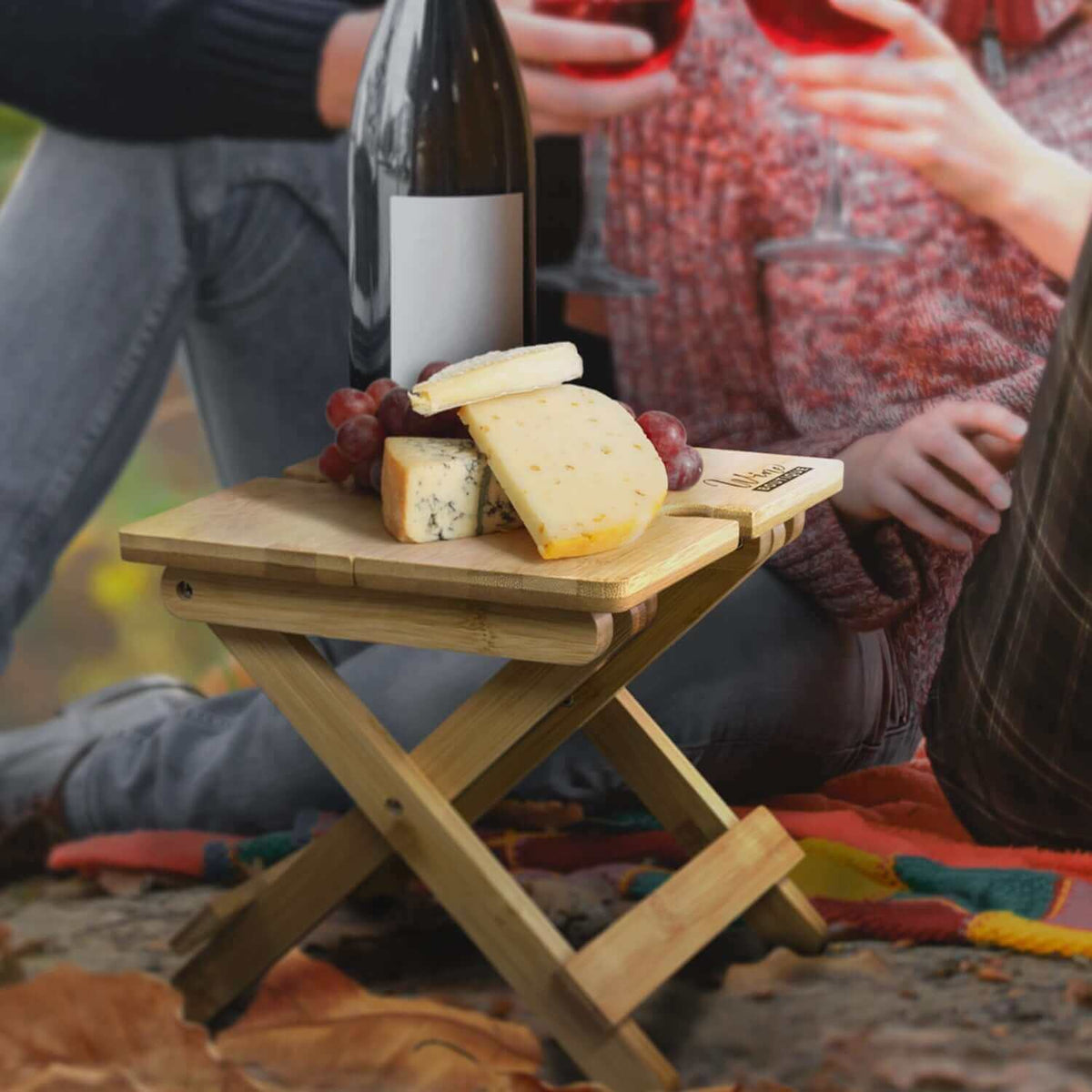 NATURA Bamboo Folding Wine Table Corporate Gifts Singapore