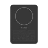 Belkin Slim Magnetic Power Bank 5K with CCC BPD010fqBK back view showing magnetic charging pad.