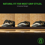 Razer Orochi V2 Wireless Gaming Mouse natural fit for most grip styles: claw, palm, fingertip.