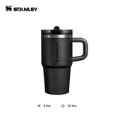 STANLEY The 20oz Quencher ProTour Flip Straw Tumbler in matte black, featuring a ProTour Flip Straw lid.
