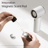 JisuLife Handheld Fan Pro 1 Mini with magnetic scent pod for a refreshing experience.