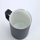 Crossing Neo Insulated SS Ceramic Mug W Handle And Lid 500ml top view showing sleek design and spacious interior.