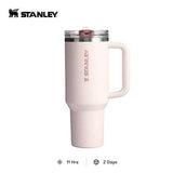 STANLEY The 40oz Quencher ProTour Flip Straw Tumbler in light pink, ideal for hydration on the go.