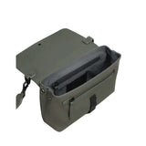 Gaston Luga Splash Crossbody Bag interior view with organized zipped pockets and adjustable strap.