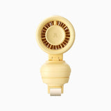 Jisulife Life 4 5000mAh Clip Stroller Fan in yellow color, versatile and portable for outdoor use.