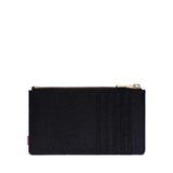 Herschel Oscar Large Cardholder in black with multiple card slots and zippered compartment.