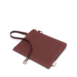 Herschel Joana Foldable Tote Bag detachable pouch in burgundy color for easy organization and eco-friendly use.