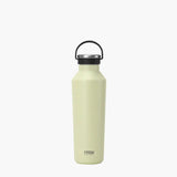 TYESO Vacuum Insulated Sports Bottle with Soft Silicone Handle in a light green color