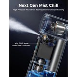 Aecooly Portable Misting Fan Cold Air Pro Mist Chill High Speed Portable Fan