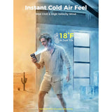 Aecooly Portable Misting Fan Cold Air Ultra Mist Chill High Speed