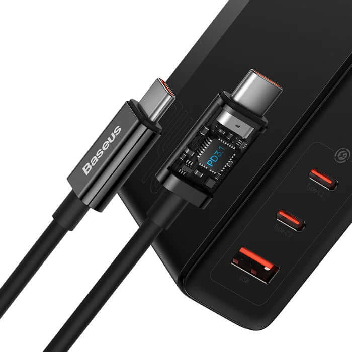 Baseus PowerMega 3 Ports Fast Charger 140W Executive Corporate Gifts Singapore