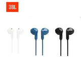 JBL Tune 235BT Wireless Earpiece in various colors - white, blue, and black, showcasing ergonomic design.