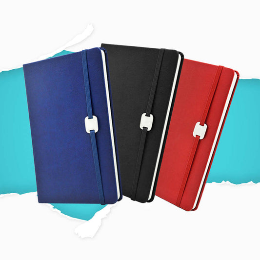 A5 Hard Cover Notebook with Metal Plate Executive Corporate Gifts Singapore