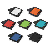 Kingston Notebook and Pen Gift Set featuring various colored notebooks with pens, ideal for corporate gifts.