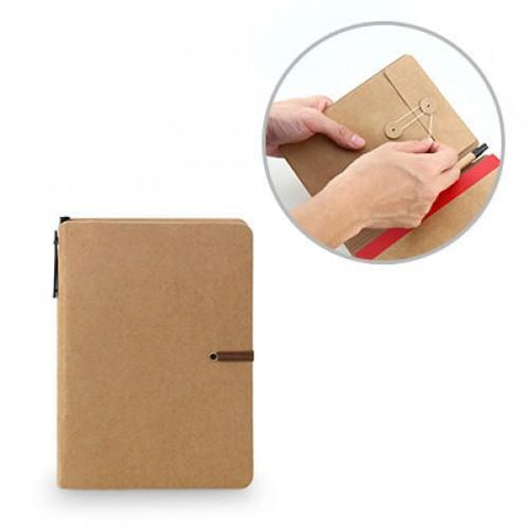 Kraft Notebook With Pen | AbrandZ Corporate Gifts