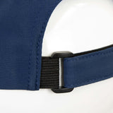 Close-up of adjustable Velcro strap on Lane Recycled Cap made from GRS certified recycled polyester.