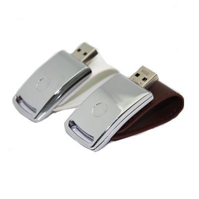 Leather Magnetic Flip USB Drive Executive Corporate Gifts Singapore