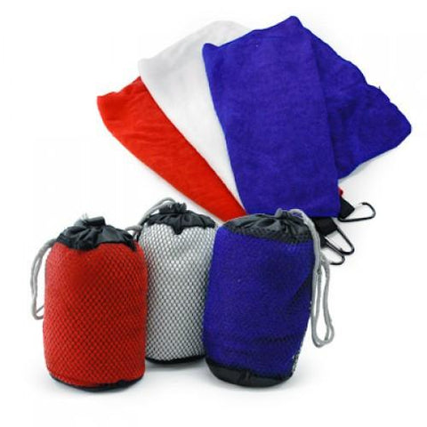 Microfibre Towel with carabiner hook | AbrandZ Corporate Gifts