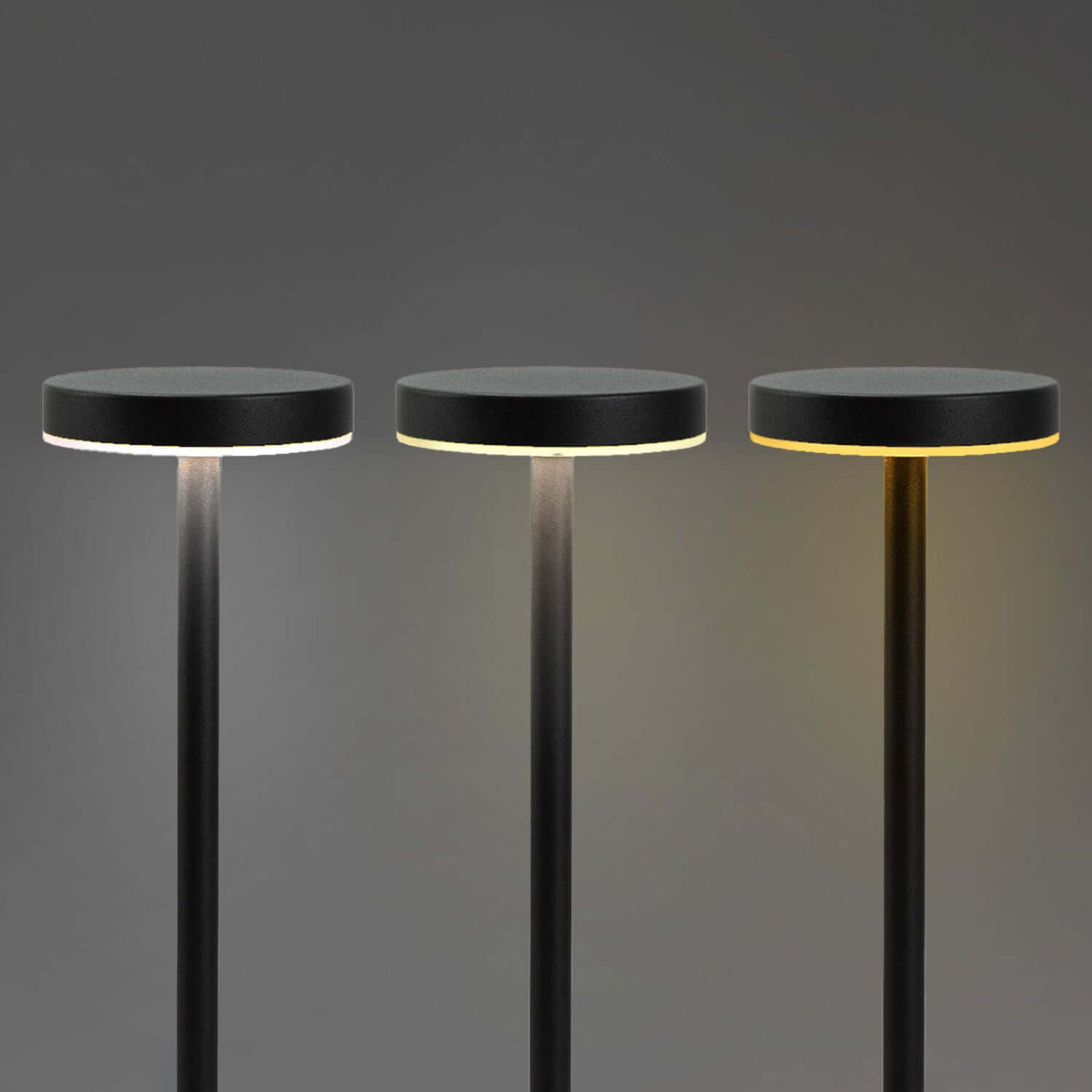 Nouveau Rechargeable Table Lamp with three light modes on display, ideal for home and corporate gift purposes.