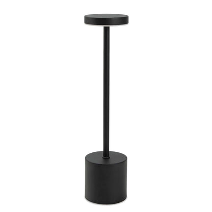 Nouveau Rechargeable Table Lamp in sleek black design, perfect as a modern corporate gift.