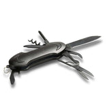 Omni Multi-Function Pocket Knife with stainless steel tools in compact design for everyday reliability.