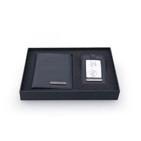 Passport Holder with Luggage Tag Gift Set | AbrandZ Corporate Gifts