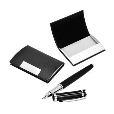 Pen & Name Card Holder Set | AbrandZ Corporate Gifts