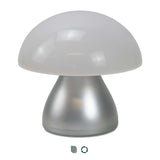 Portobello Table Lamp with mushroom shape, portable design, and RCS certified recycled materials.
