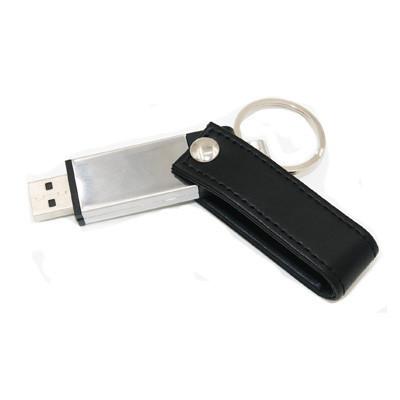 Premium Swivel Leather USB Drive Executive Corporate Gifts Singapore