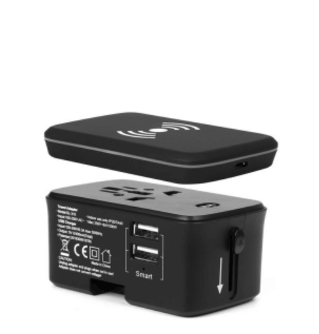 Travel Adaptor with Wireless Charging Executive Gifts Singapore